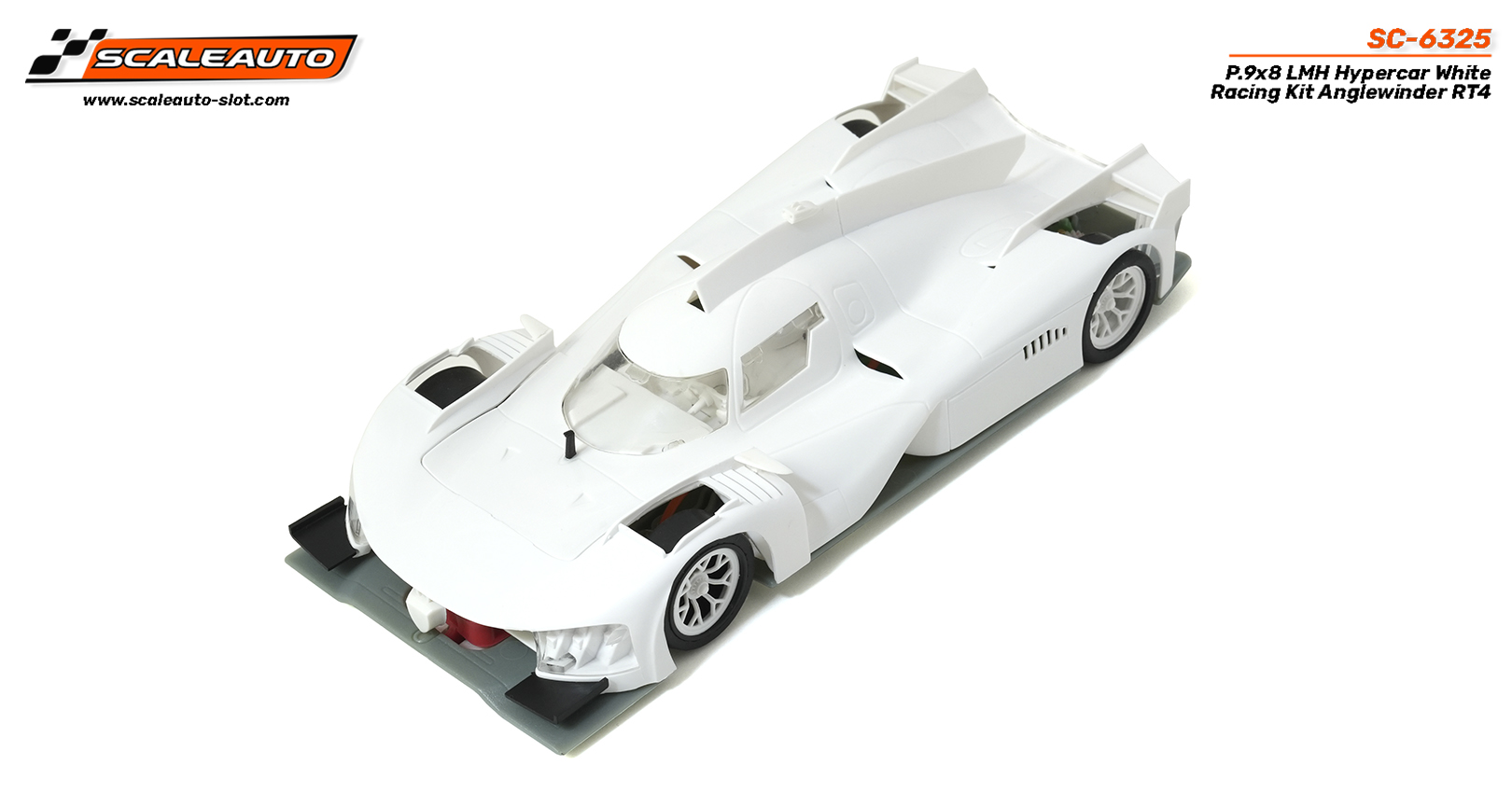 SC-6325 P.9x8 LMH Hypercar White Racing Kit Anglewinder RT4