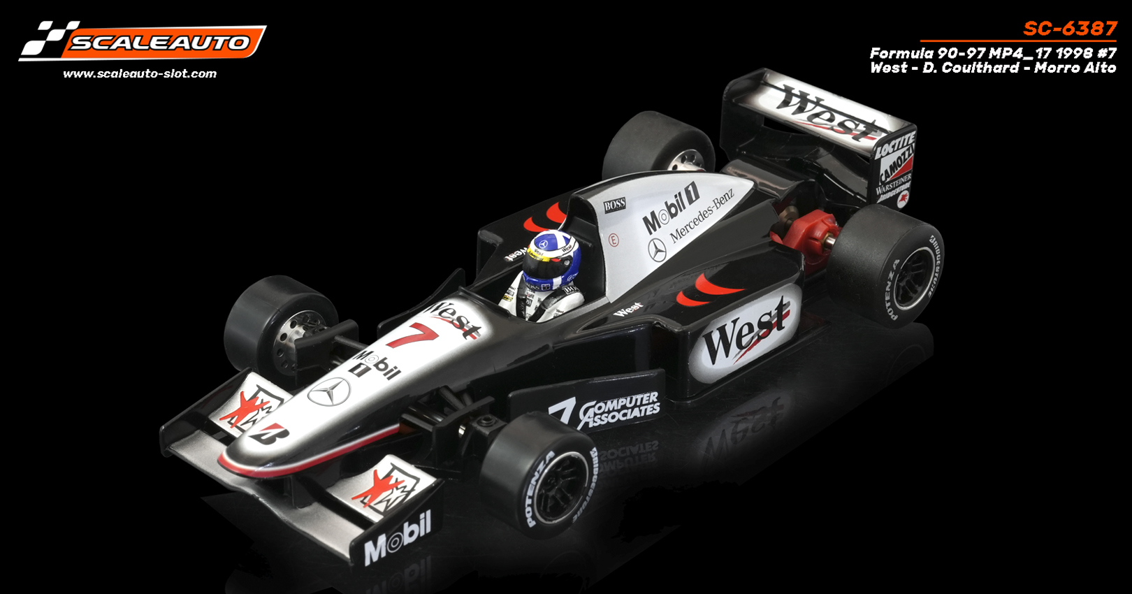 SC-6387 Formula 90-97 MP4_17 1998 #7 West D. Coulthard