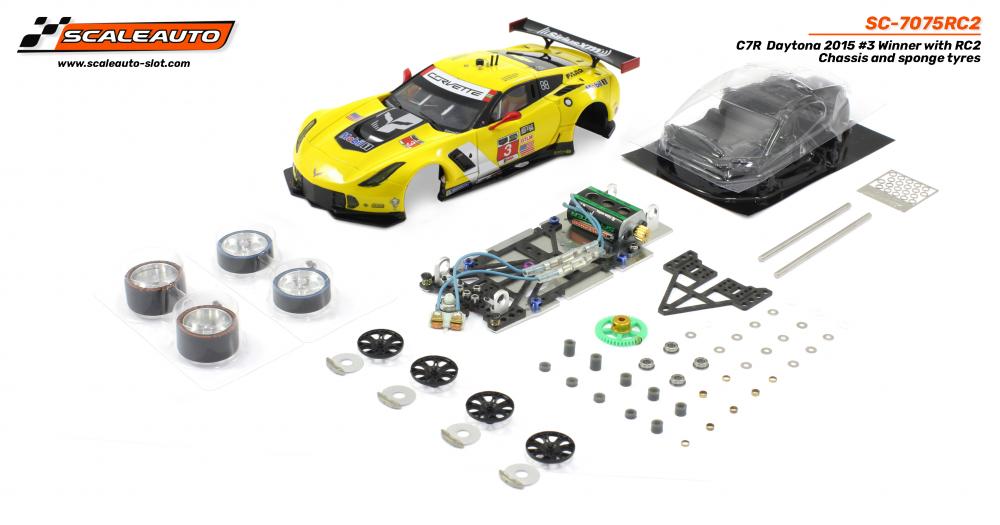 SC-7075RC2 C7R  Daytona 2015 #3 Winner with RC2 Chassis and sponge tyres