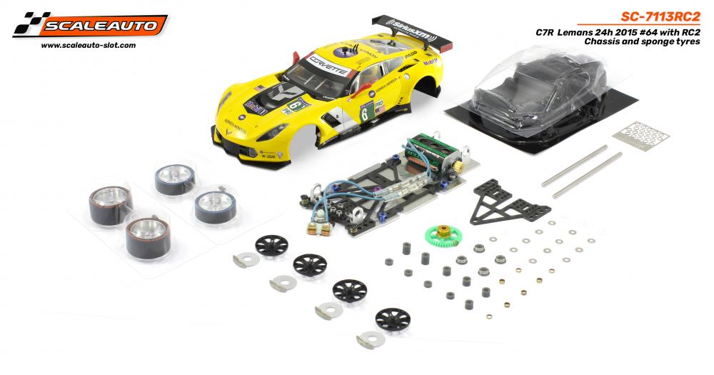 SC-7113RC2  C7R  Lemans 24h 2015 #64 with RC2 Chassis and sponge tyres