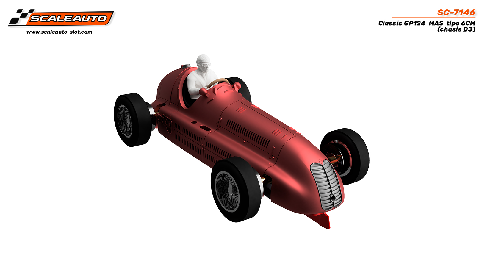 SC-7146 Classic GP124  Maserati type 6CM (chassis D3)