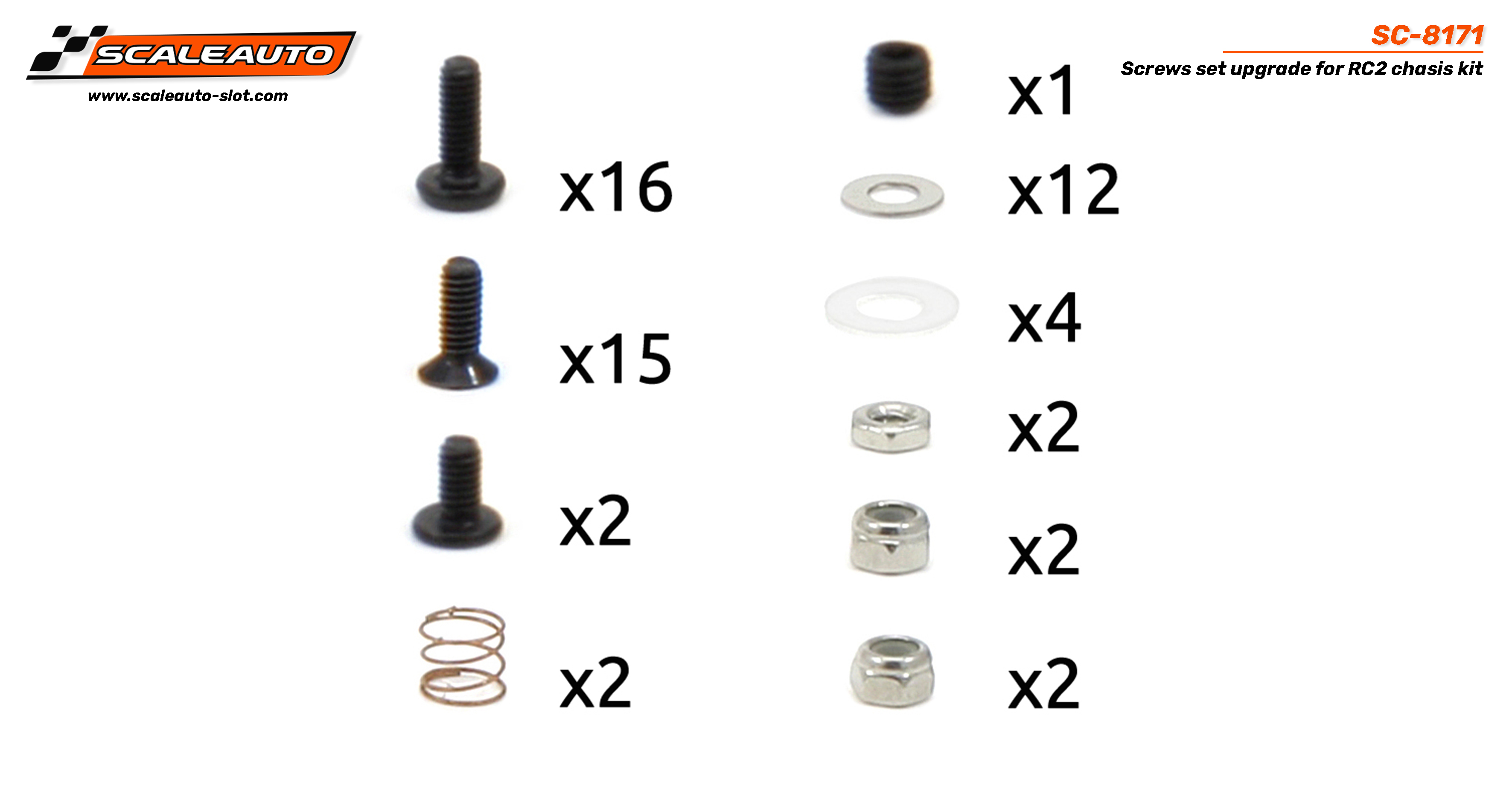 SC-8171 Rc2 upgradeset screws