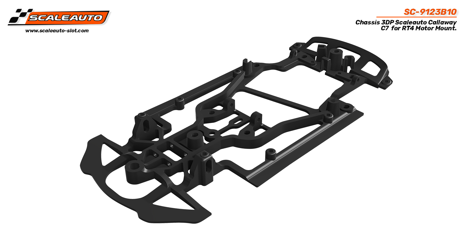 SC-9123B10 Chassis 3DP Scaleauto Callaway C7